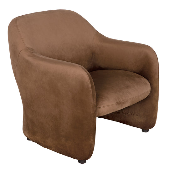 Noir - Marx Chair, Brown Velvet - LEA-C005BRV