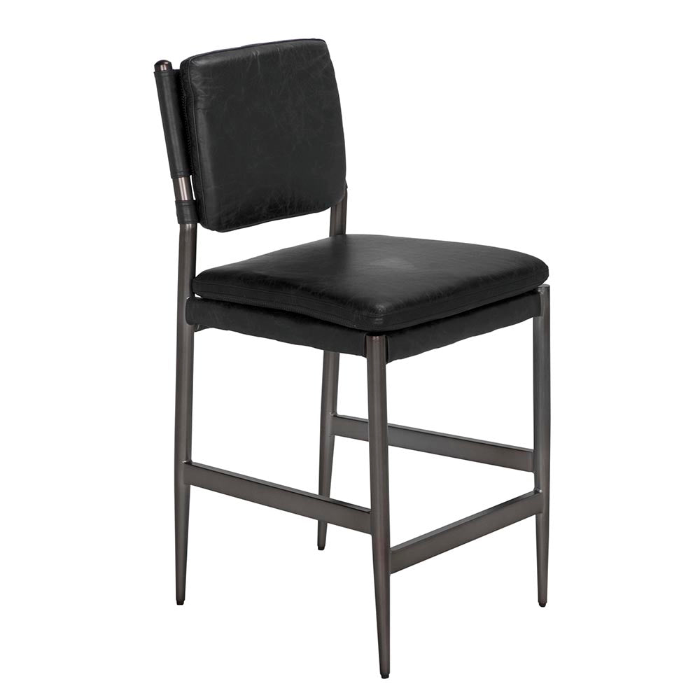 Noir - Wooster Counter Chair - LEA-C0115-CTR-BLK