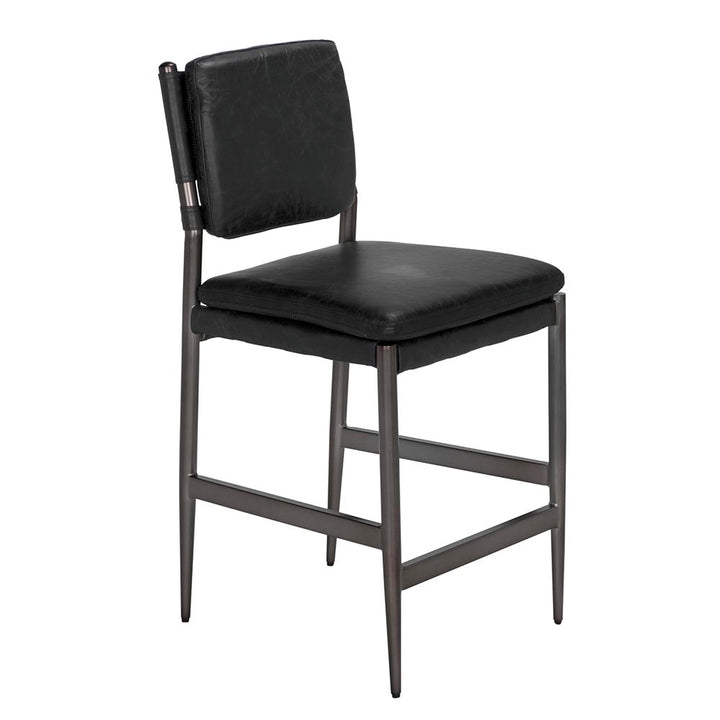 Noir - Wooster Counter Chair - LEA-C0115-CTR-BLK