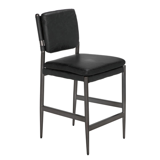 Noir - Wooster Counter Chair - LEA-C0115-CTR-BLK