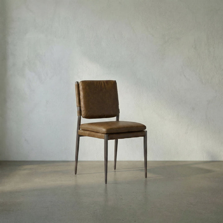 Noir Wooster Dining Chair - Brown