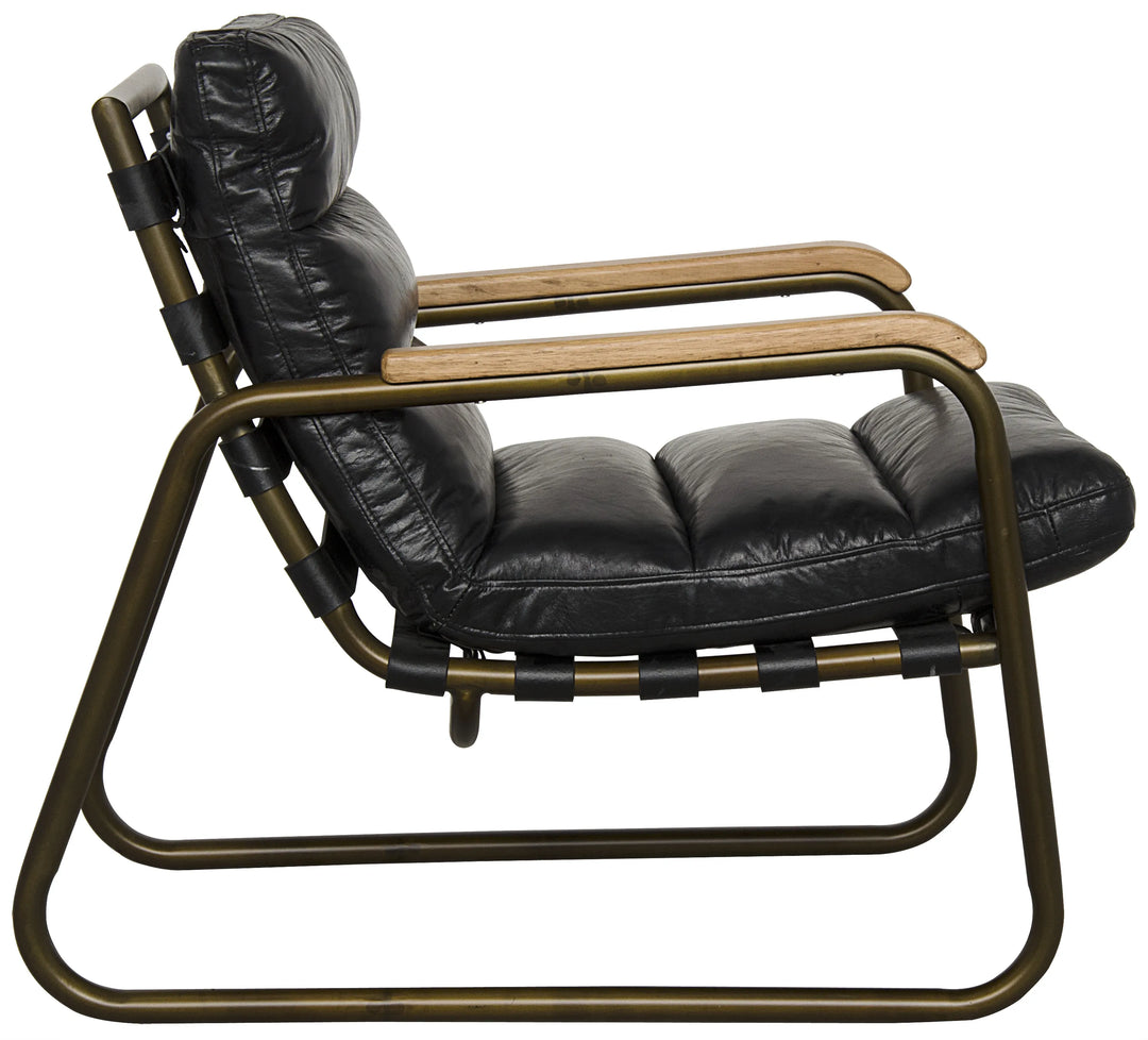 American Home Furniture | Noir - Cowhide Arm Chair