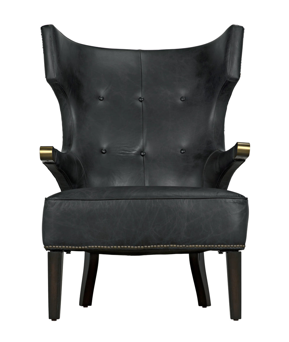 American Home Furniture | Noir - Heracles Chair, Leather