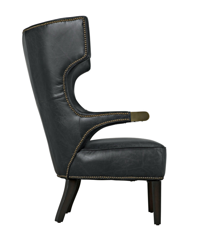 American Home Furniture | Noir - Heracles Chair, Leather