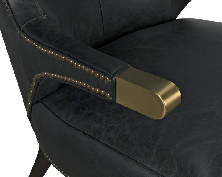 American Home Furniture | Noir - Heracles Chair, Leather