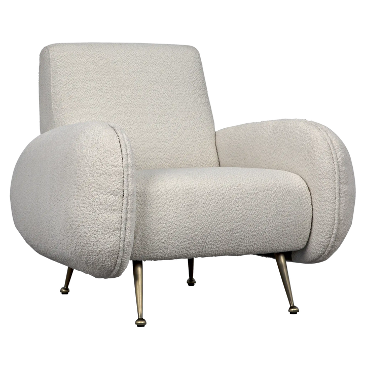 American Home Furniture | Noir - Hera Chair, Boucle Fabric