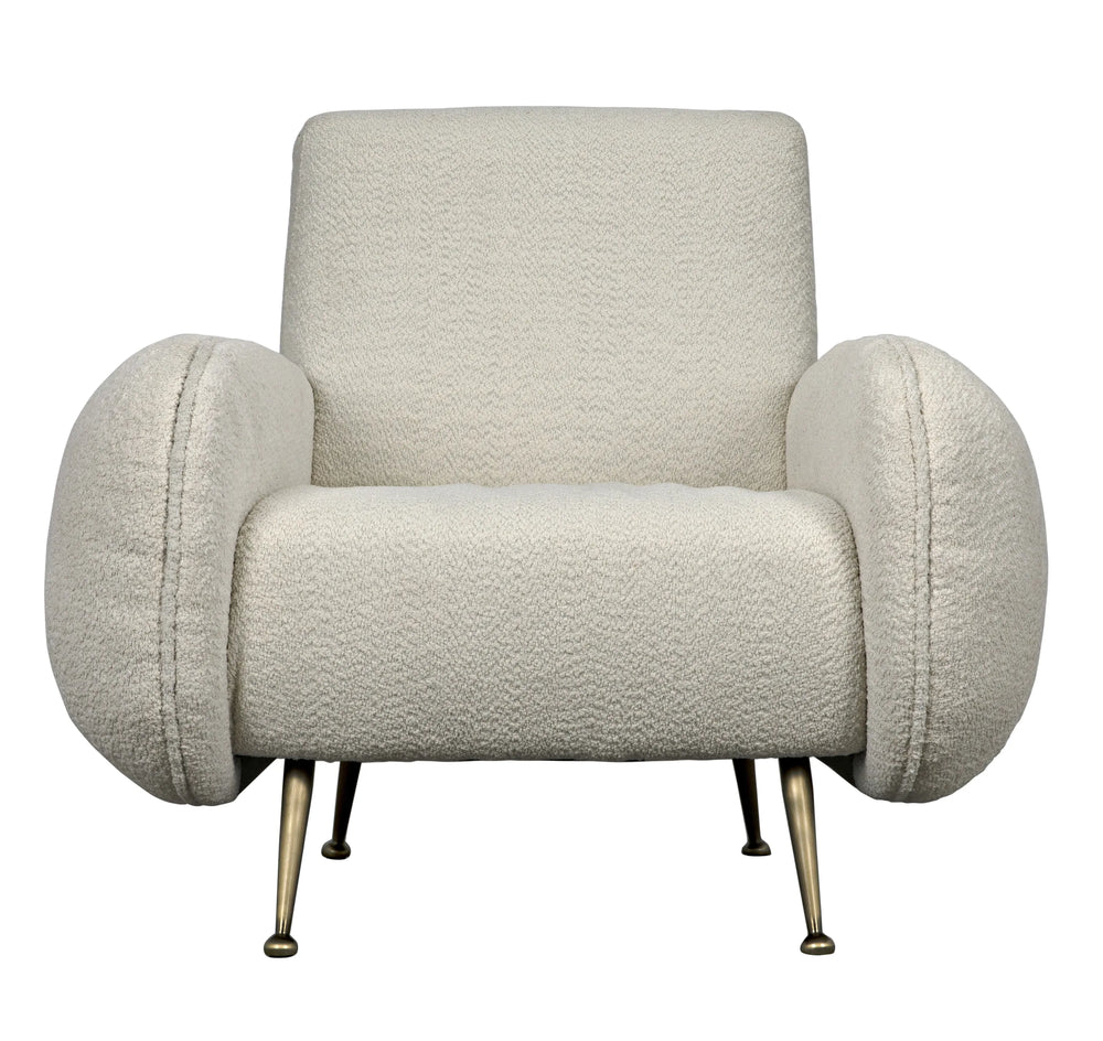 American Home Furniture | Noir - Hera Chair, Boucle Fabric