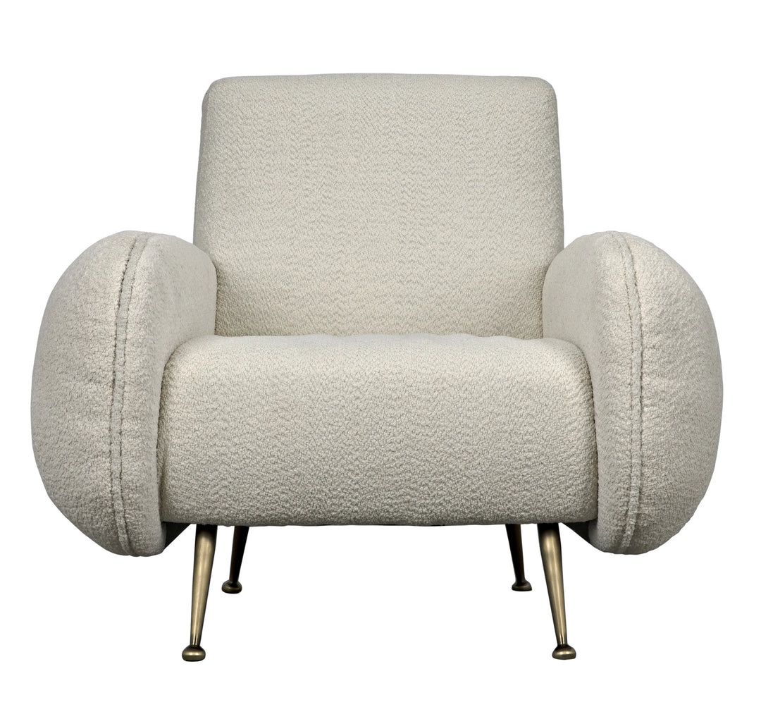 American Home Furniture | Noir - Hera Chair, Boucle Fabric