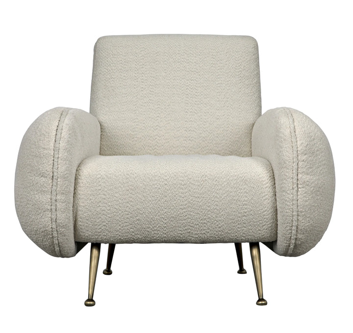 American Home Furniture | Noir - Hera Chair, Boucle Fabric