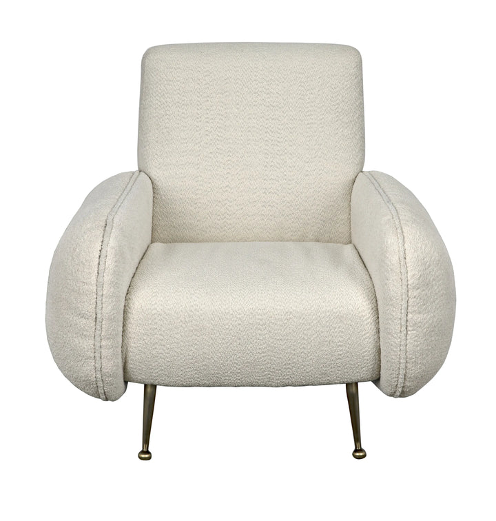 American Home Furniture | Noir - Hera Chair, Boucle Fabric