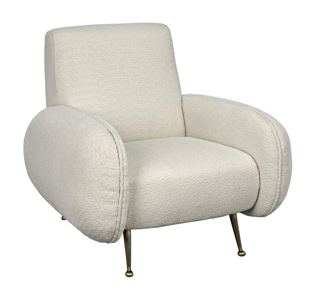 American Home Furniture | Noir - Hera Chair, Boucle Fabric