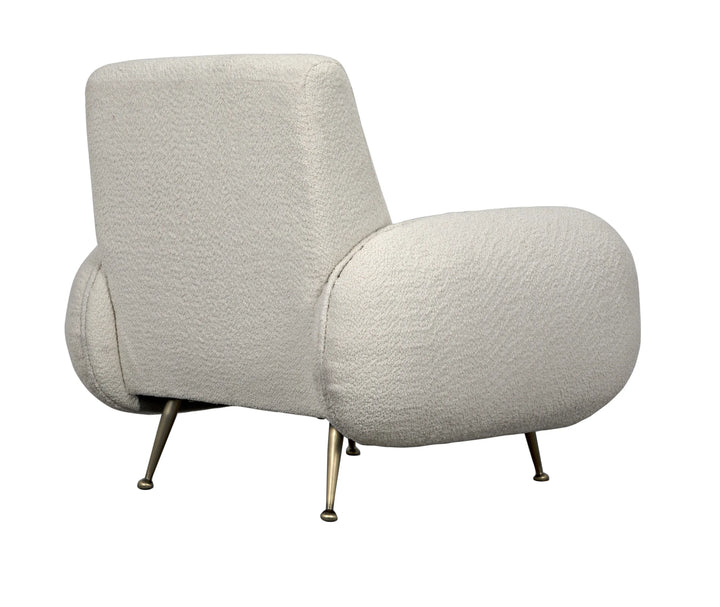 American Home Furniture | Noir - Hera Chair, Boucle Fabric