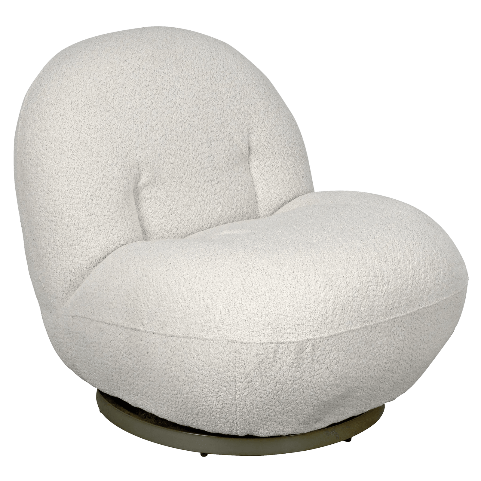 Noir Artemis Chair, Boucle Fabric ACCENT + LOUNGE CHAIRS