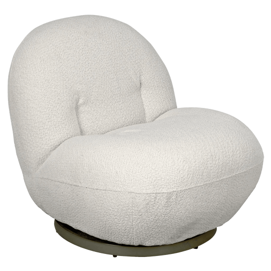 Noir Artemis Chair, Boucle Fabric ACCENT + LOUNGE CHAIRS