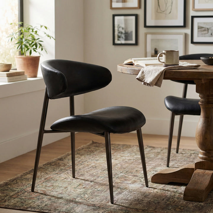 Noir - Hakone Dining Chair - LEA-C0584B-1D