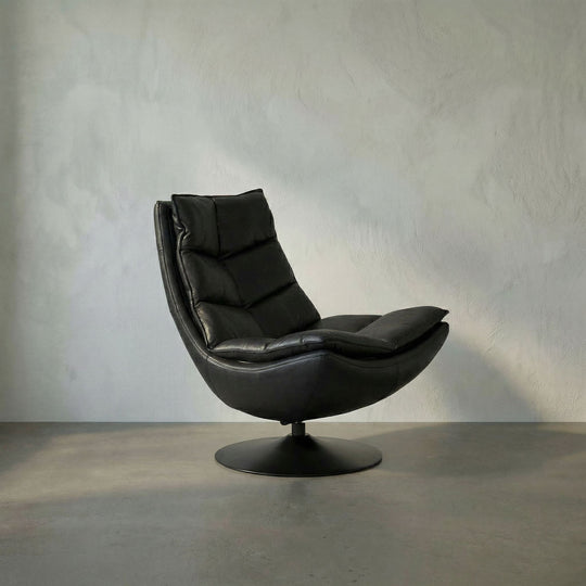 Noir - Liam Swivel Chair - LEA-C543
