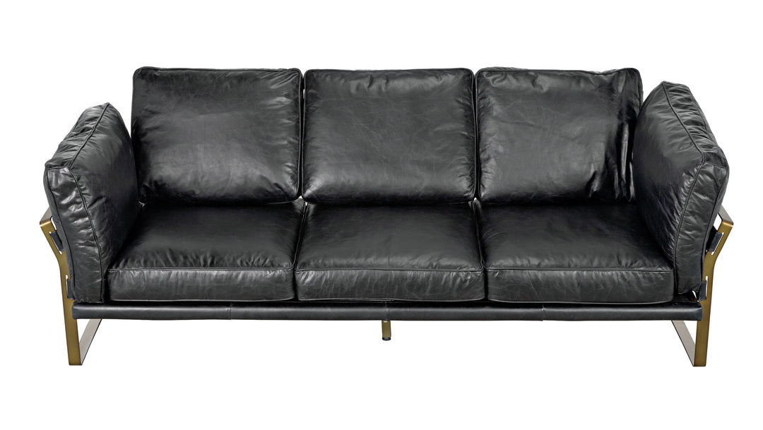 American Home Furniture | Noir - Apollo Sofa, Leather