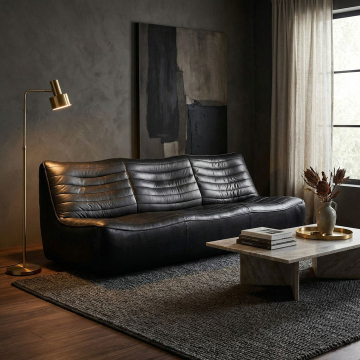 Noir - McClain 3 Seater - LEA-S0591-3A