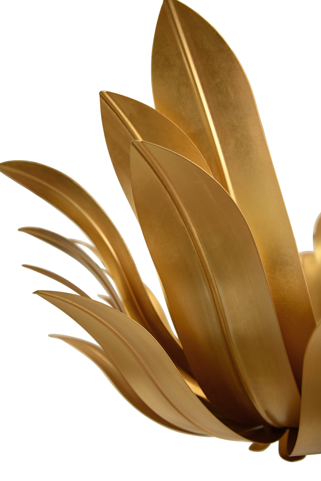 Leaf Blossom Chandelier In Gold Leaf - LEANDER G