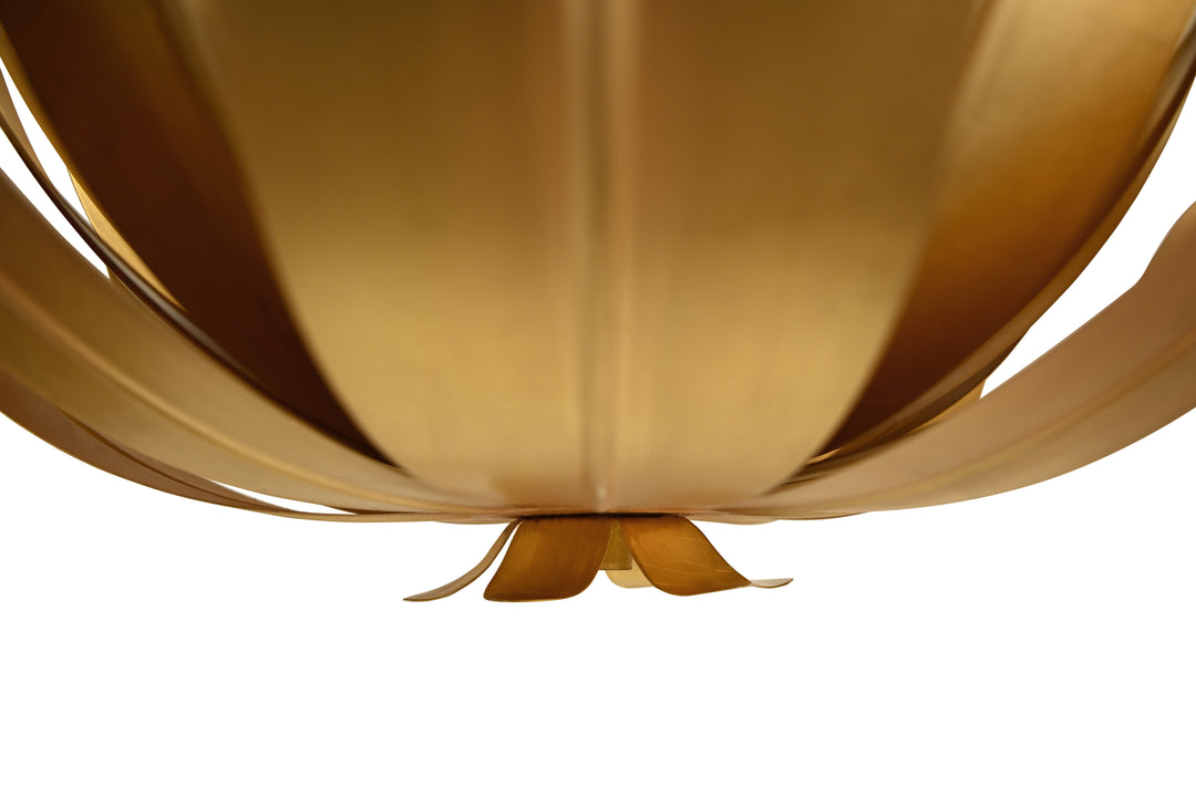 Leaf Blossom Chandelier In Gold Leaf - LEANDER G