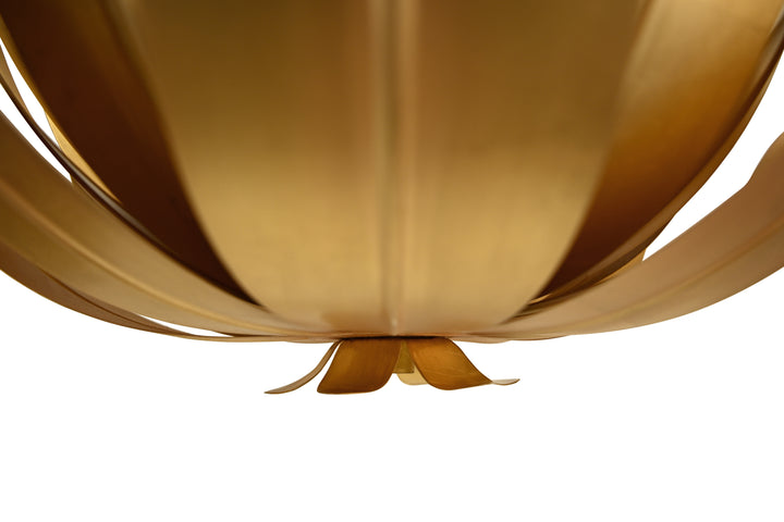 Leaf Blossom Chandelier In Gold Leaf - LEANDER G