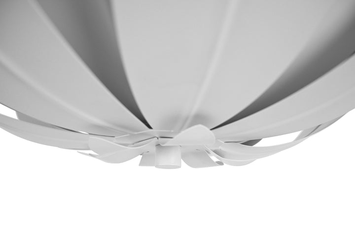 Leaf Blossom Chandelier In White Powder Coat - LEANDER WH