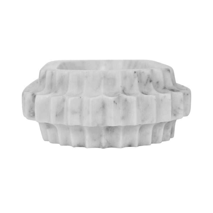Oval Marble Tray With Carved Edges - LILIBET