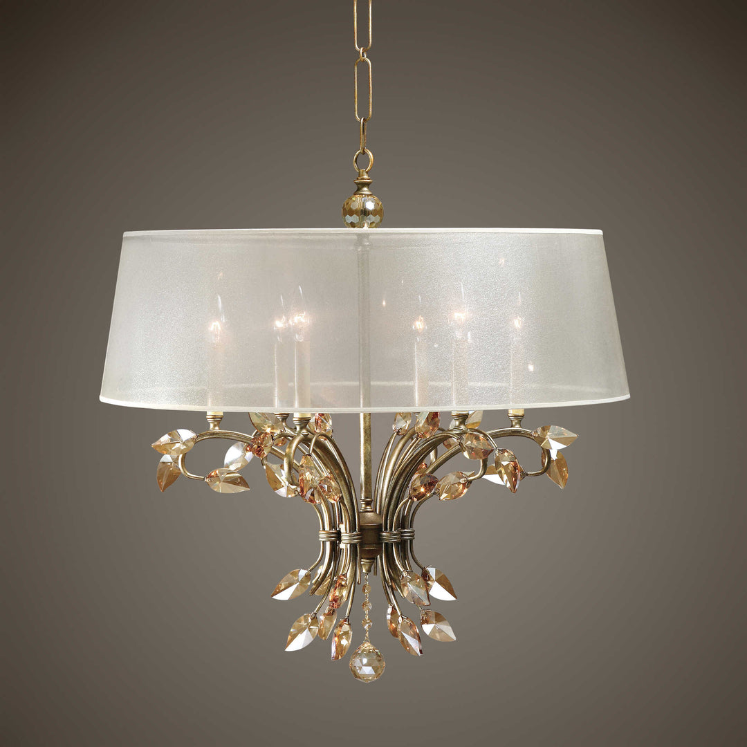 American Home Furniture Uttermost Alenya 6 Lt Shade Chandelier