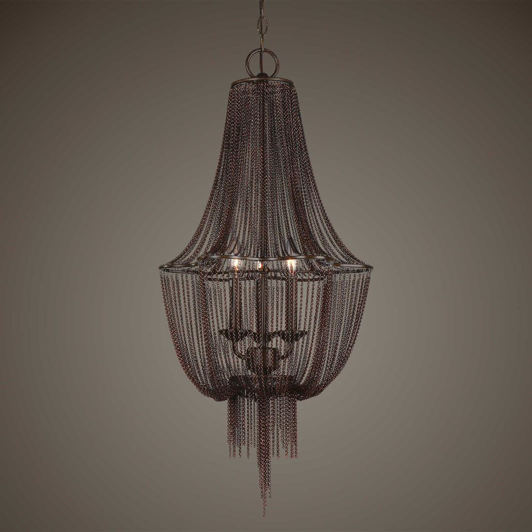 American Home Furniture Uttermost Lezzeno 3 Chandelier