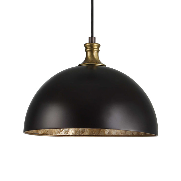 American Home Furniture Uttermost Placuna 1 Light Bronze Pendant