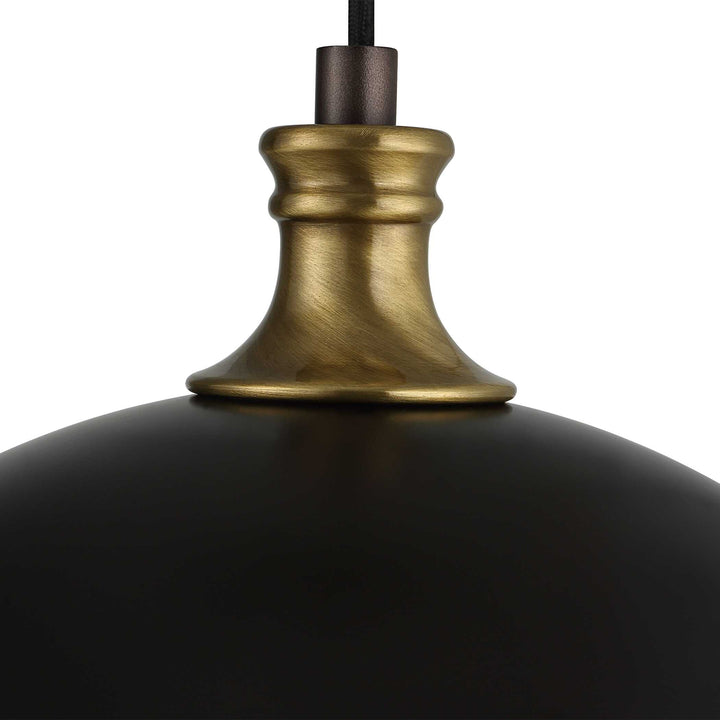 American Home Furniture Uttermost Placuna 1 Light Bronze Pendant