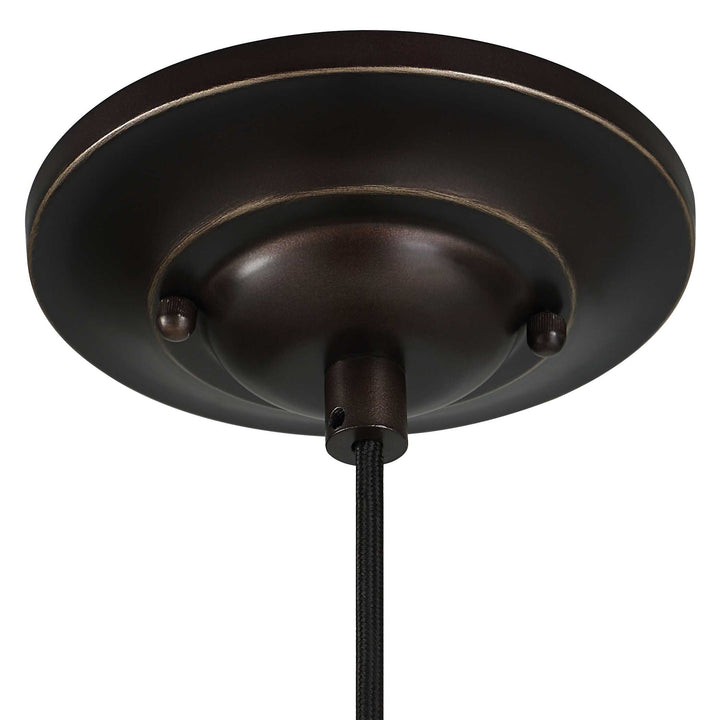 American Home Furniture Uttermost Placuna 1 Light Bronze Pendant