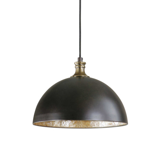 American Home Furniture Uttermost Placuna 1 Light Bronze Pendant