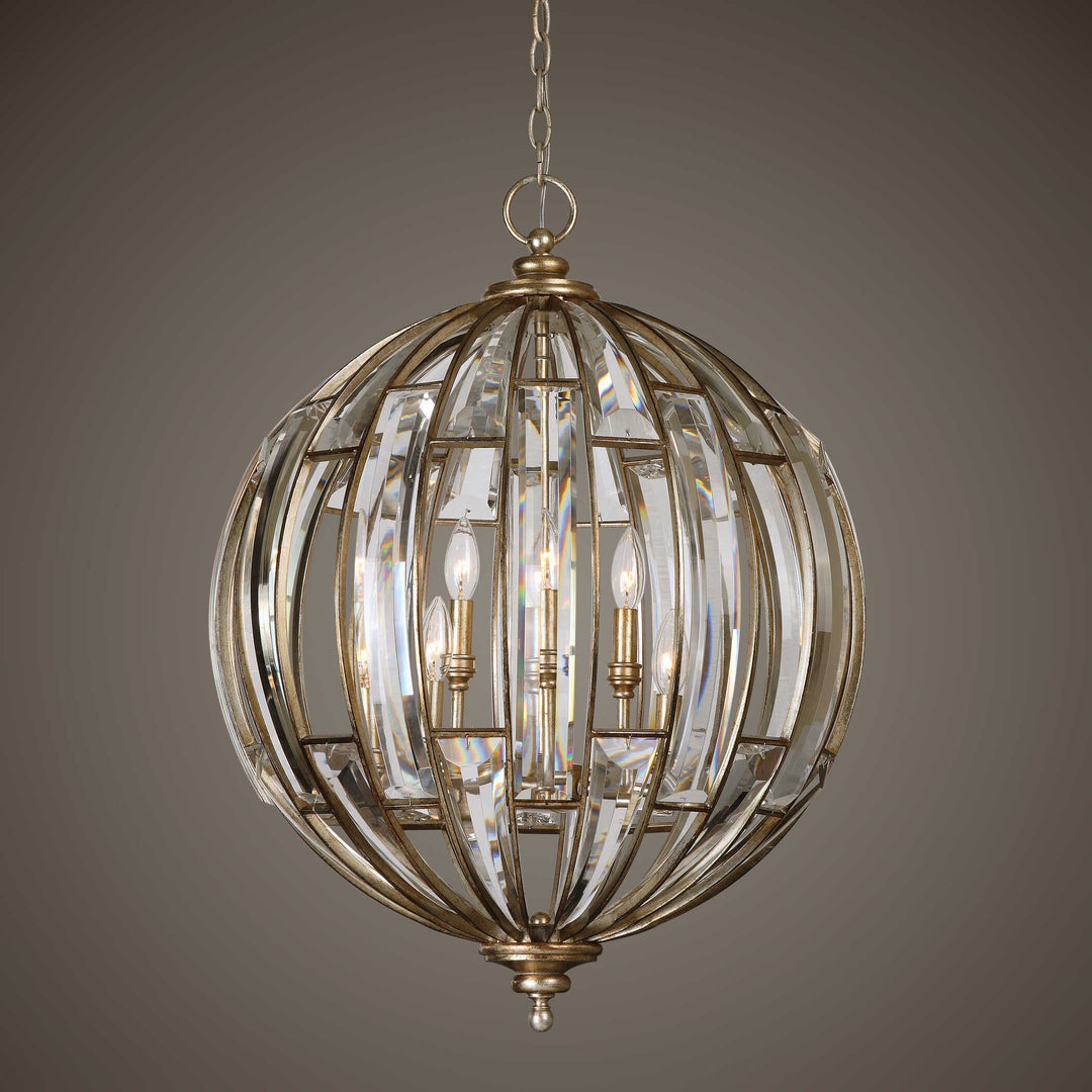 American Home Furniture Uttermost Vicentina 6 Light Sphere Pendant