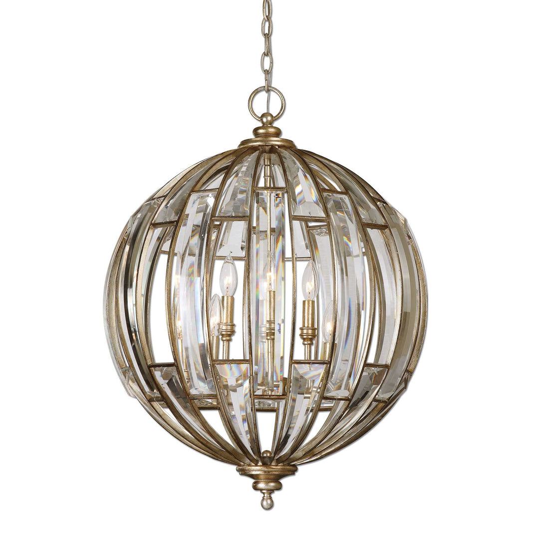 American Home Furniture Uttermost Vicentina 6 Light Sphere Pendant