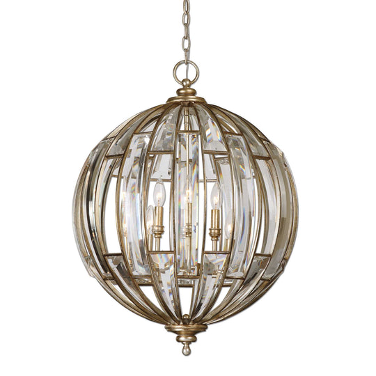 American Home Furniture Uttermost Vicentina 6 Light Sphere Pendant