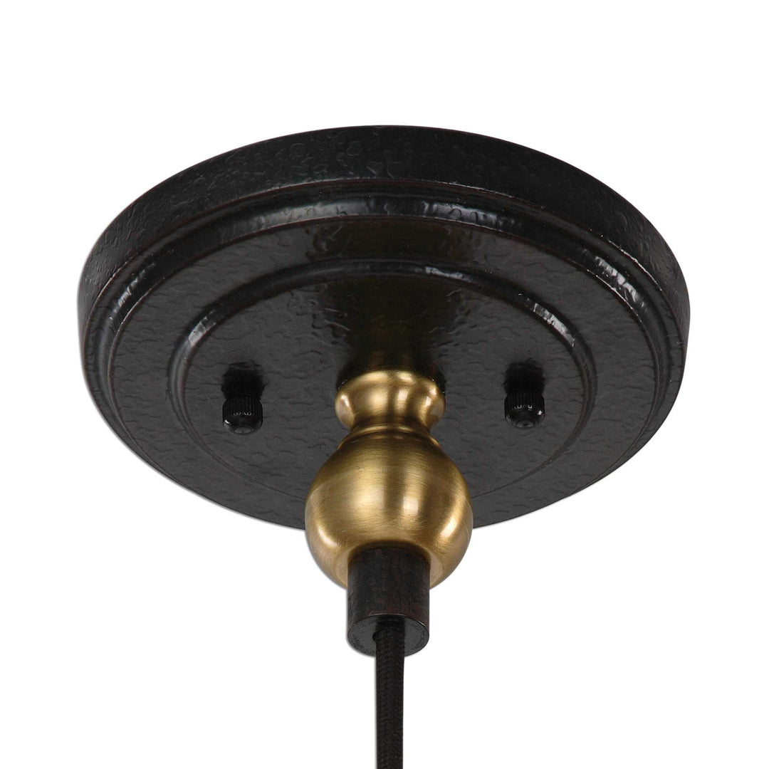 American Home Furniture Uttermost Adastra 1 Light Antique Brass Pendant