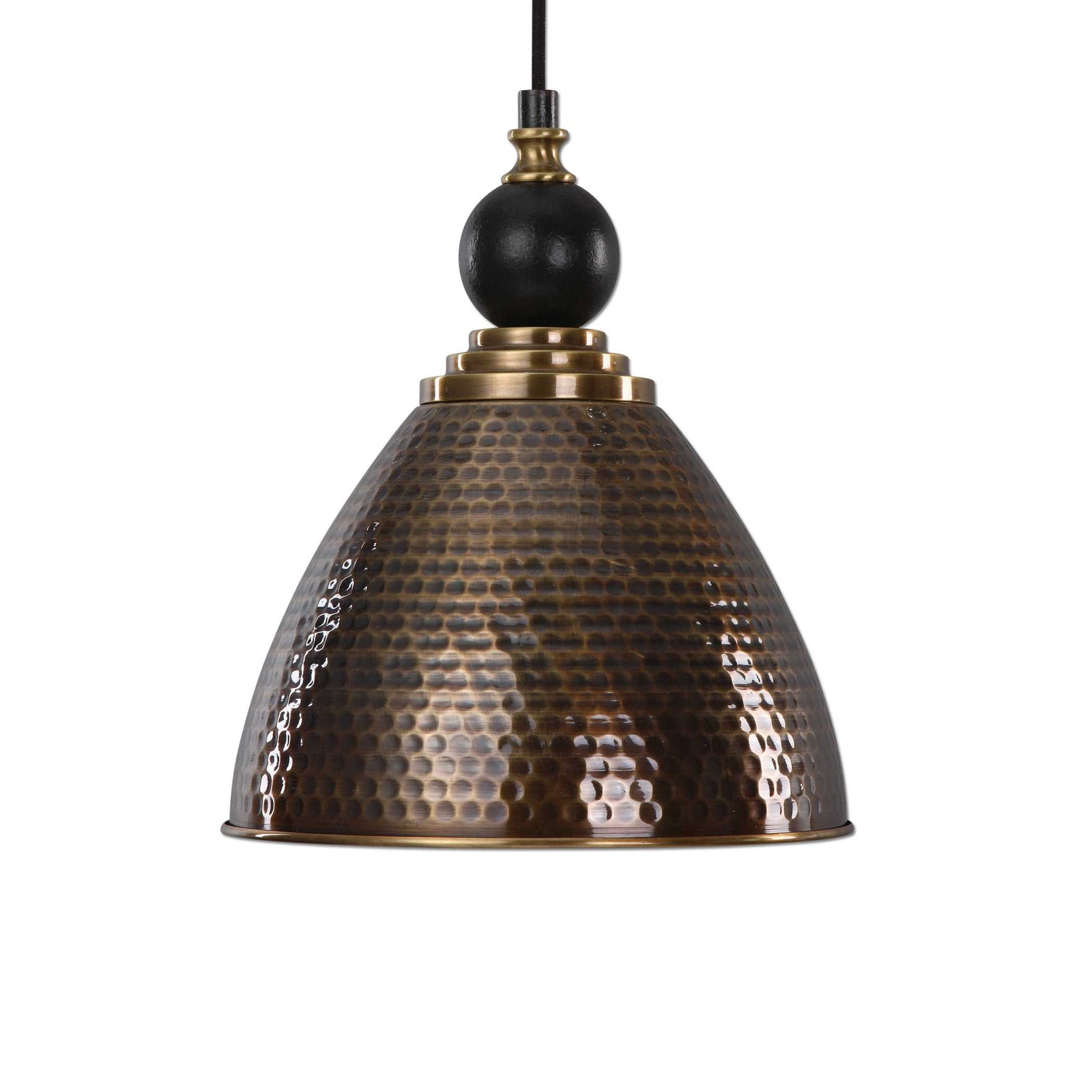 American Home Furniture Uttermost Adastra 1 Light Antique Brass Pendant