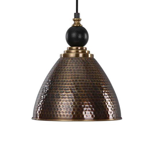 American Home Furniture Uttermost Adastra 1 Light Antique Brass Pendant