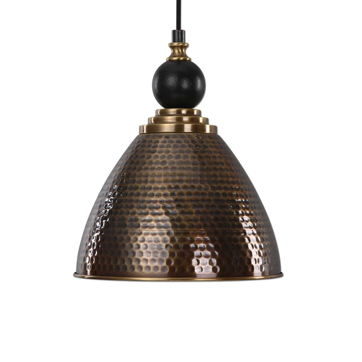 American Home Furniture Uttermost Adastra 1 Light Antique Brass Pendant