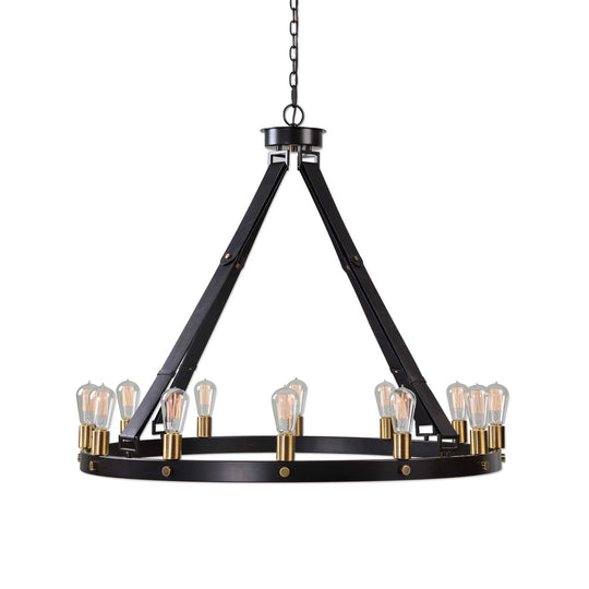 American Home Furniture Uttermost Marlow 12 Light Circle Chandelier
