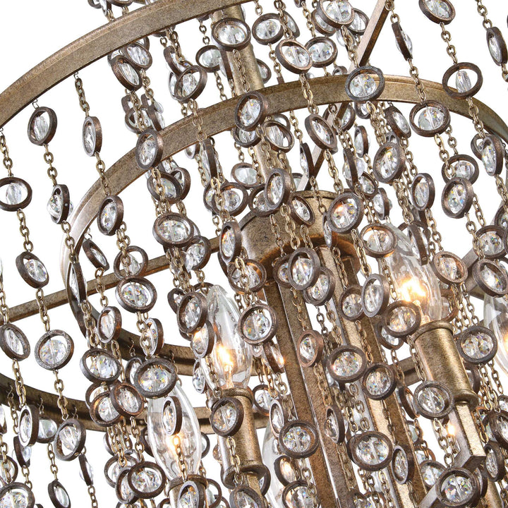 American Home Furniture Uttermost Valka 6 Light Crystal Chandelier