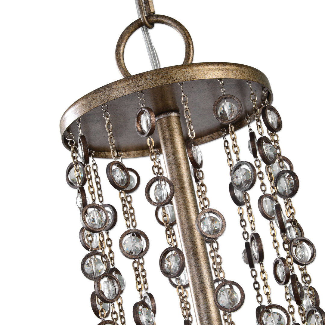 American Home Furniture Uttermost Valka 6 Light Crystal Chandelier