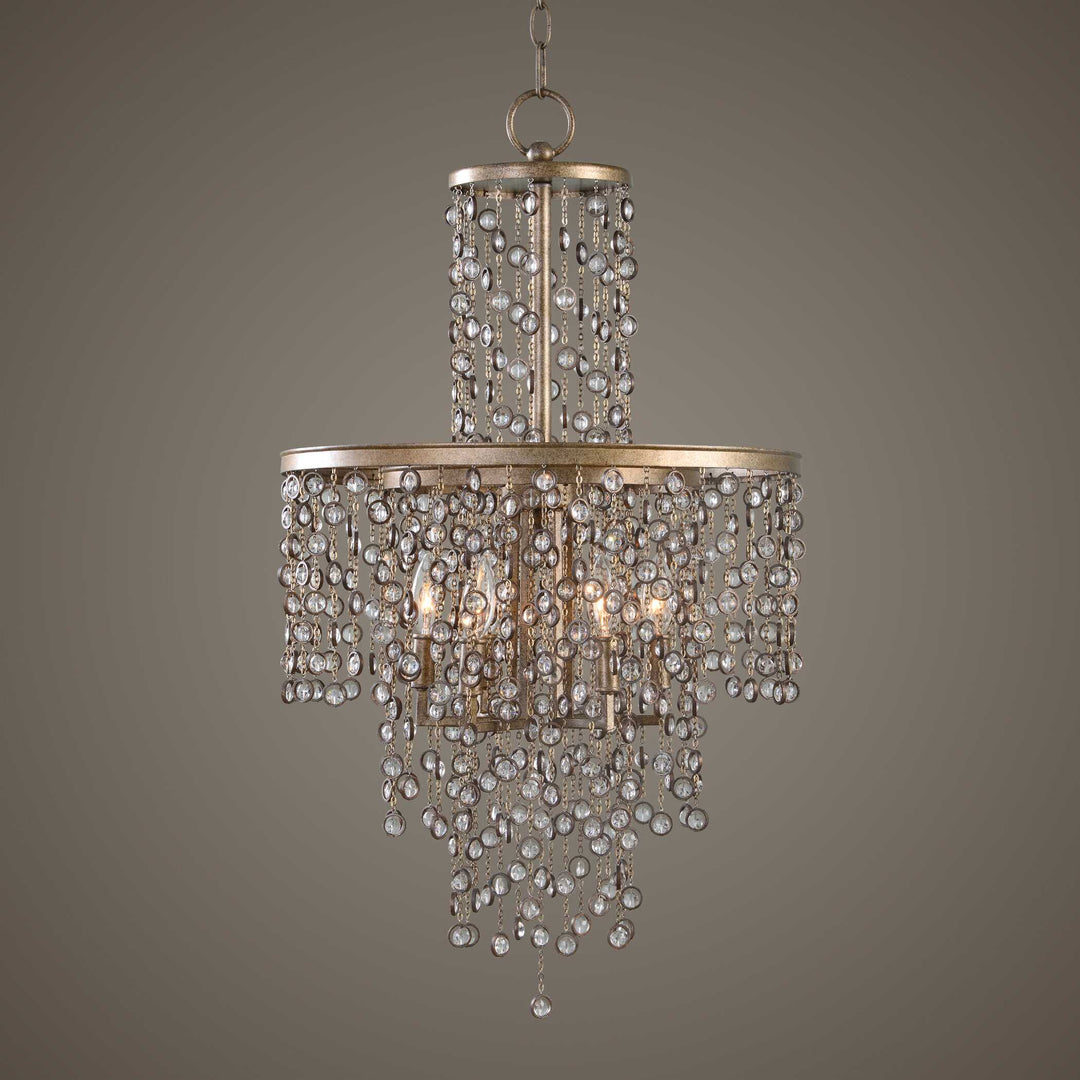 American Home Furniture Uttermost Valka 6 Light Crystal Chandelier