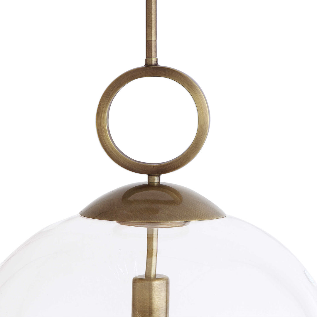 American Home Furniture Uttermost Calix Large Blown Glass 1 Light Pendant