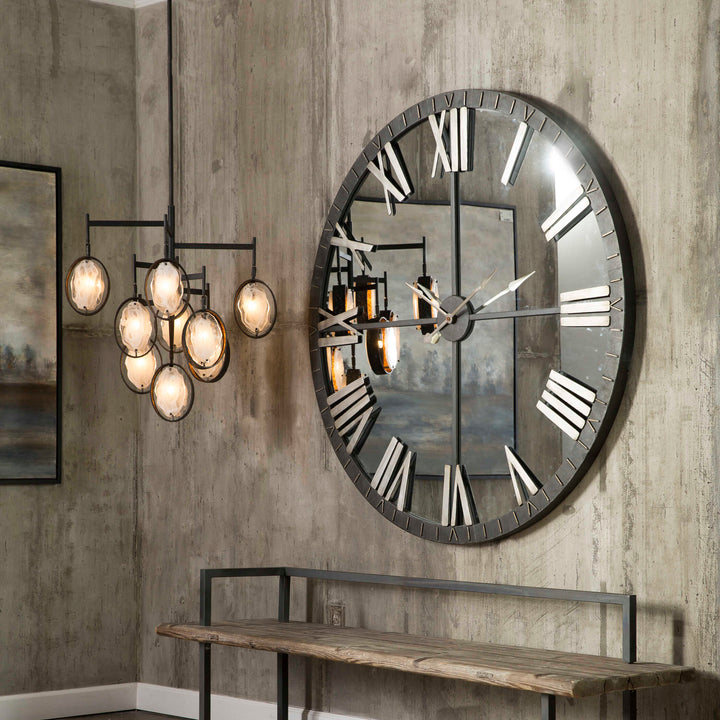 American Home Furniture Uttermost Maxin Dark Bronze 9 Light Chandelier