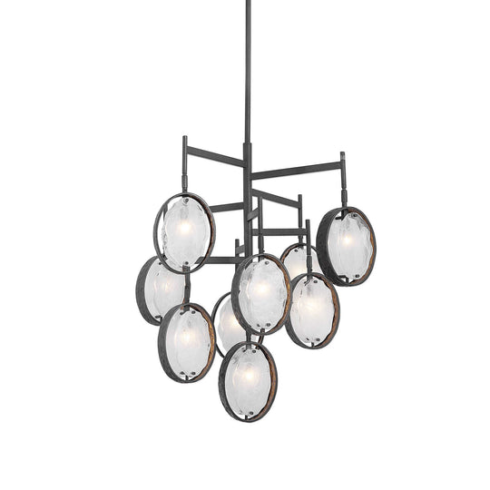 American Home Furniture Uttermost Maxin Dark Bronze 9 Light Chandelier