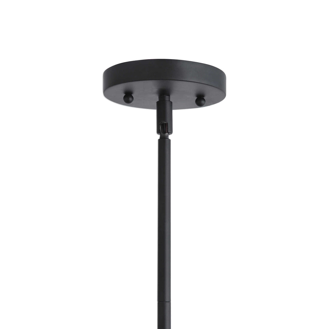 American Home Furniture Uttermost Thales Black Geometric 3 Light Pendant