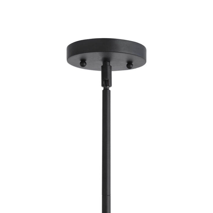 American Home Furniture Uttermost Thales Black Geometric 3 Light Pendant