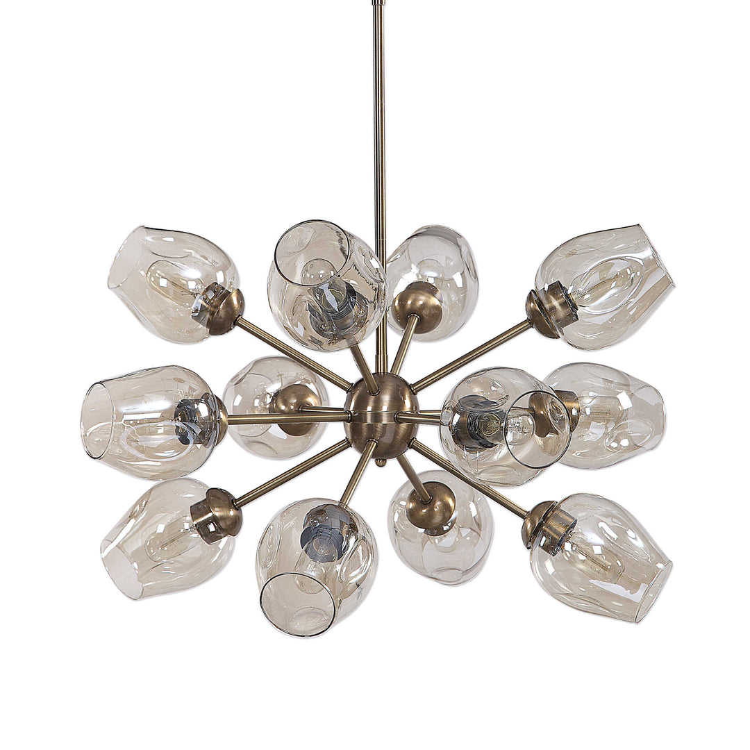 American Home Furniture Uttermost Chet 12 Light Sputnik Chandelier